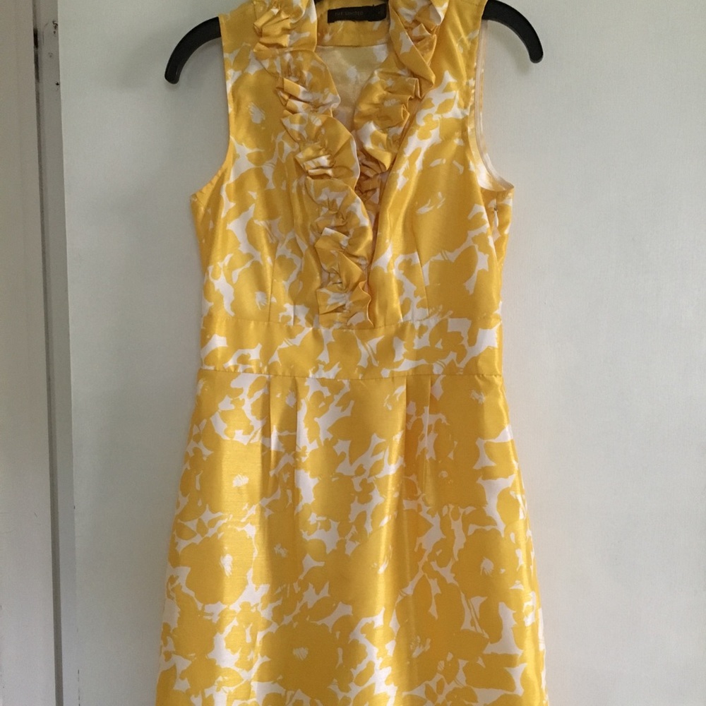 The Limited Yellow floral dress
